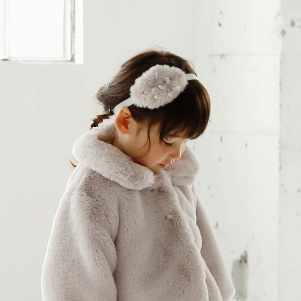 エコファーヘアバンド ピンク