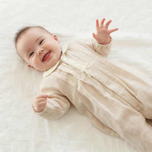 Wガーゼ丸衿 2wayドレス ペールピンク 50-70cm / ツーウェイオール