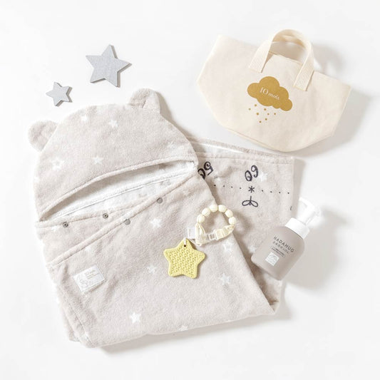 帆布BAGギフト バスポンチョ S / 出産祝い 名入れ刺繍可