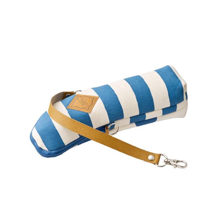 哺乳びん専用 保温ポーチ・ストライプ&ドット デニム