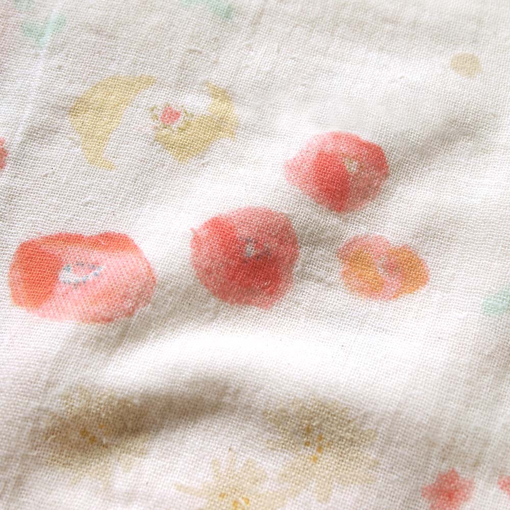 コンビ肌着 わたガーゼ アメザイク 50-60cm