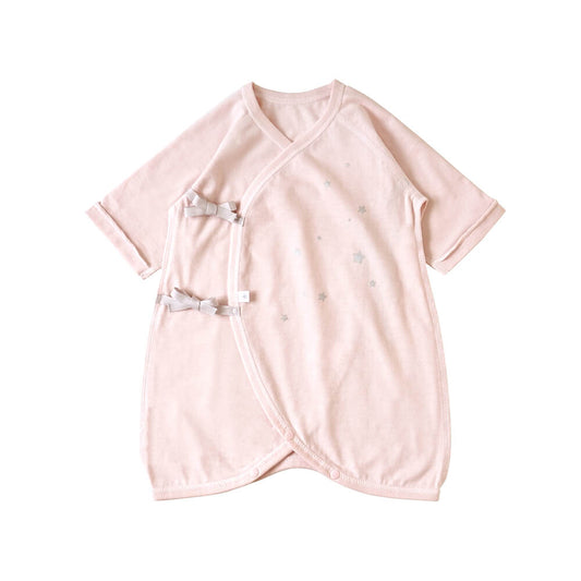 コンビ肌着 星プリント ピンク 50-60cm