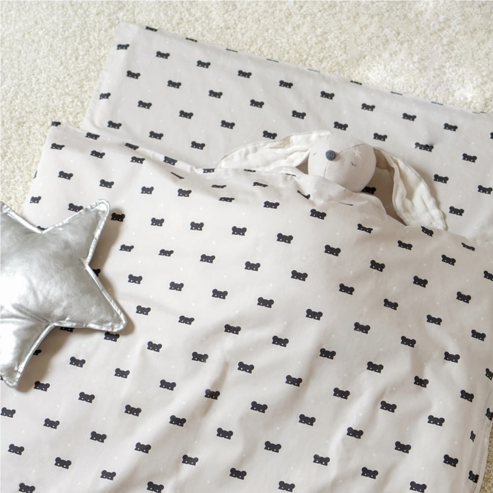 お昼寝布団セット BEAR MASK(ベアマスク) 選べるポータブルバッグ付き