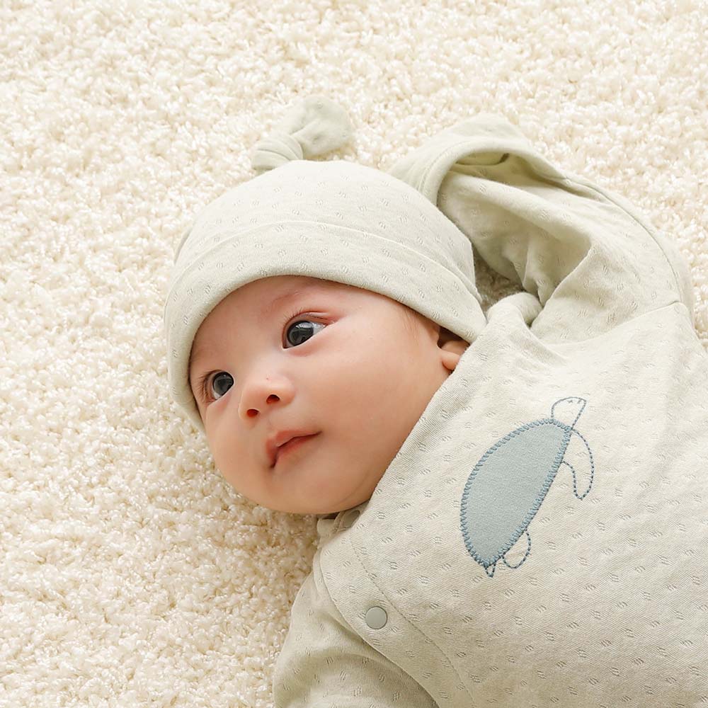 guri(ぐり) オーガニックコットン ベビー帽 キナリ