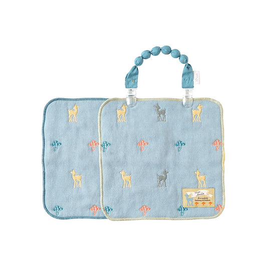 Amelie(アメリ) ふくふくガーゼ(6重ガーゼ) ハンカチ&クリップセット