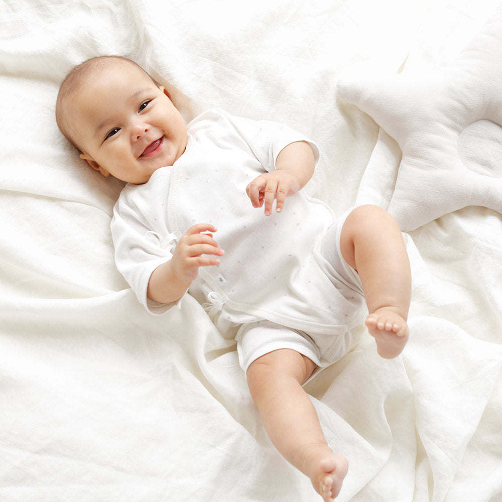 コンビ肌着 オーガニックコットン きなり 50-60cm