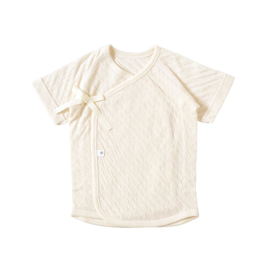 短肌着 オーガニックコットン きなり 50-60cm