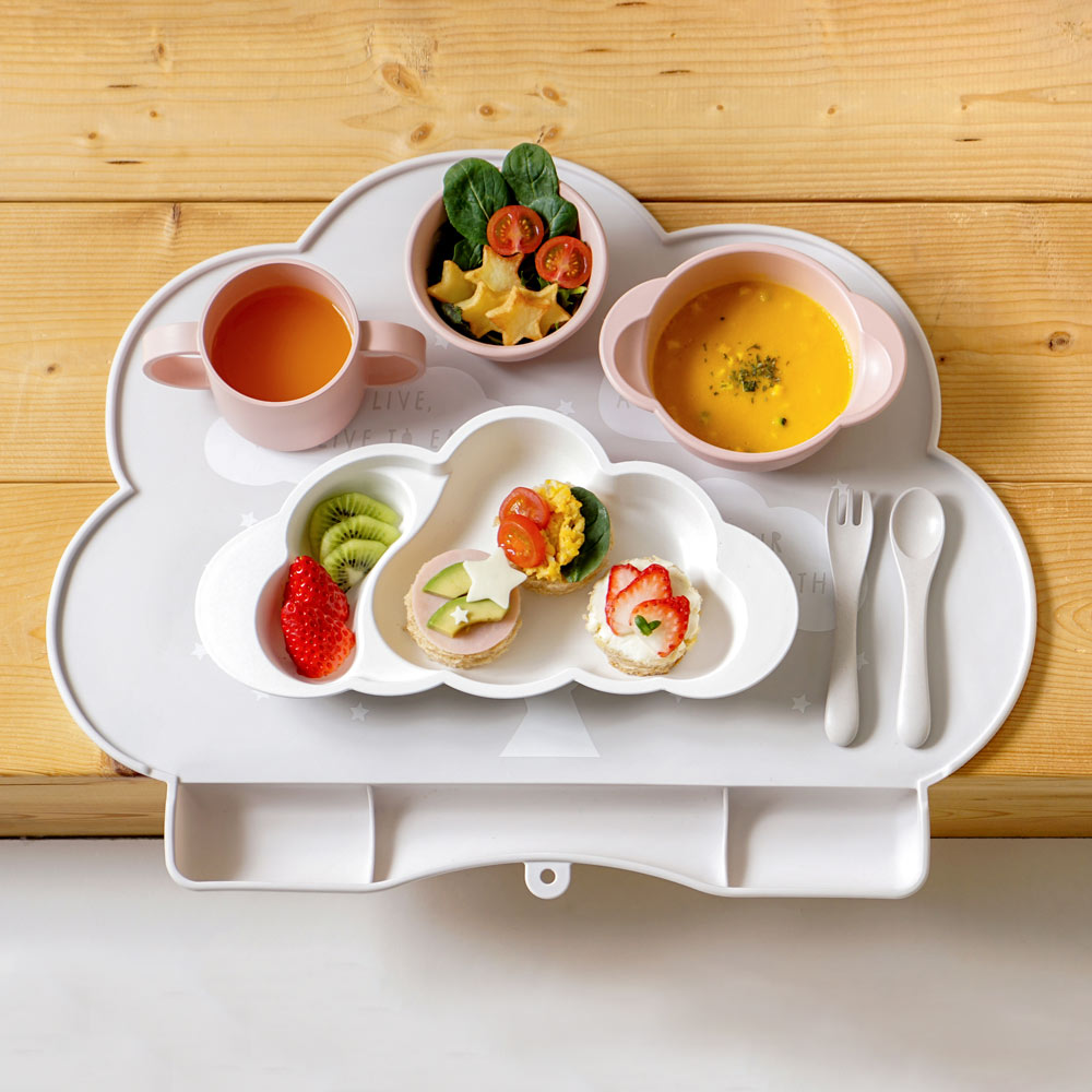 mamamanma(マママンマ) お食事シリコンマット ベージュ / 離乳食