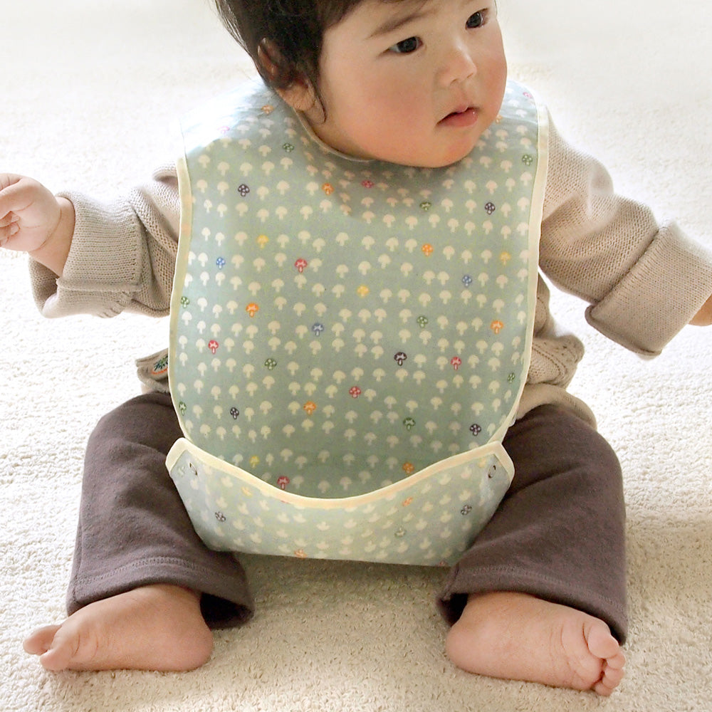 シャンピニオン お食事エプロン(ブルーサーフ)