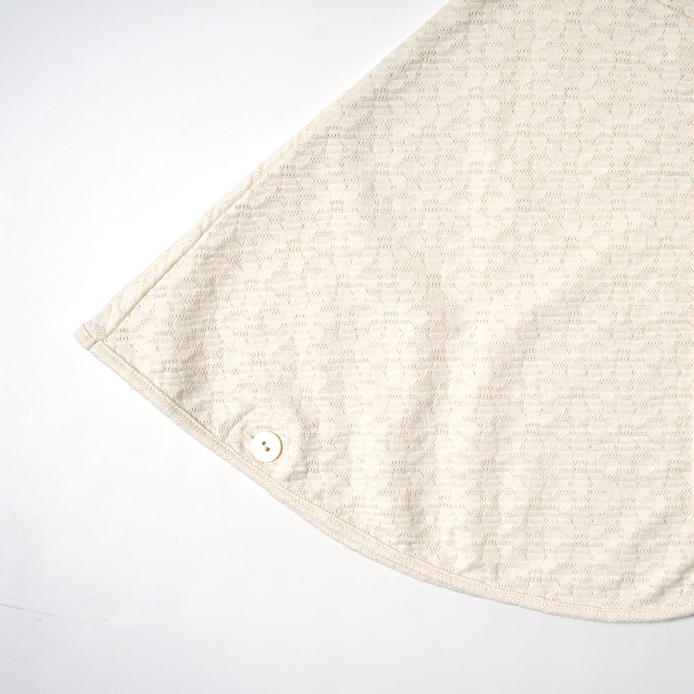 UVケア flower ジャガードマント アイボリー