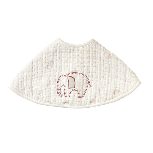 guri ふくふくガーゼ BIB BATON(ビブバトン) キナリ / 名入れ刺繍可 sdgs