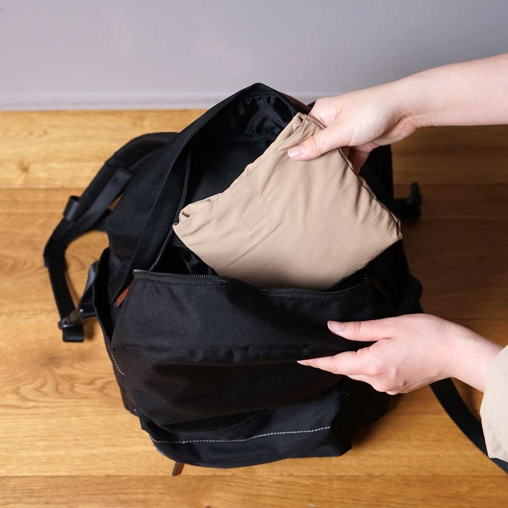 3way ベビーマント カーキ×ベージュ