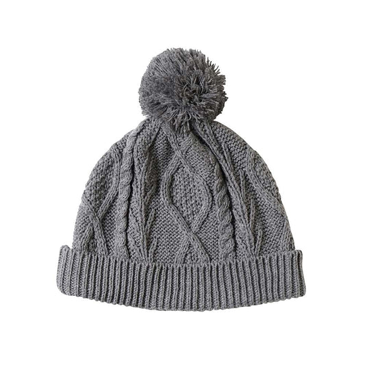 アランニットキャップ グレー