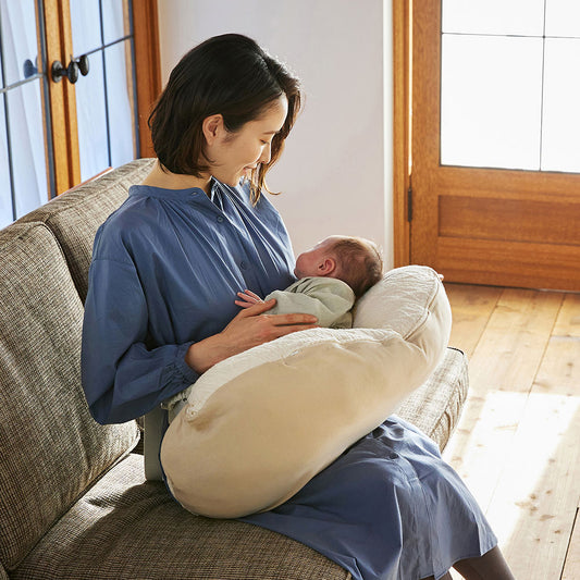 Pitatto Fit Cushion 授乳クッション カバー&中しんセット アイボリー ◆