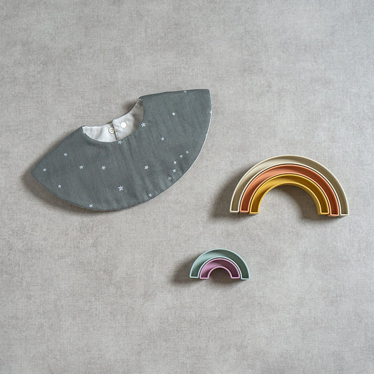 レインボースタッカートイ・スタイギフトセット グレー / 出産祝い●