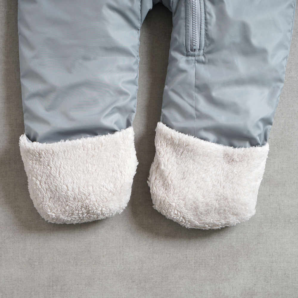 おくるみジャンプスーツ ブルーグレー 70-80cm・80-90cm