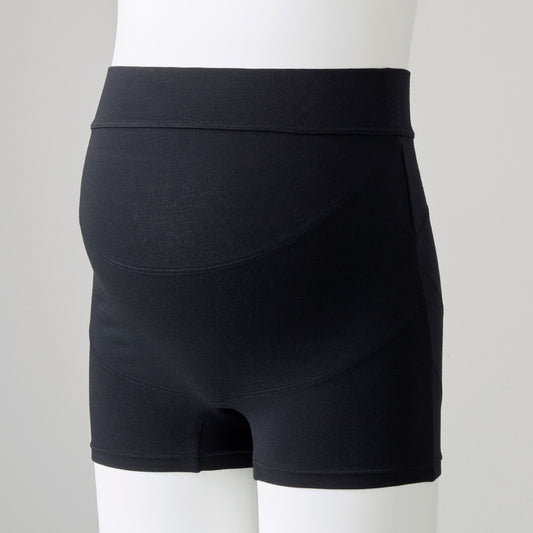 オーガニックコットン妊婦帯 ブラック/犬印