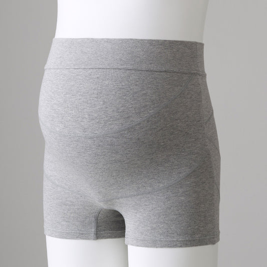 オーガニックコットン妊婦帯 グレー/犬印