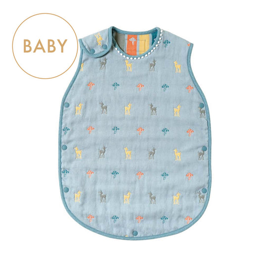 Amelie スリーパー ベビーサイズ ふくふくガーゼ(6重ガーゼ) / 名入れ刺繍可