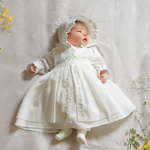 flower刺繍セレモニードレス 50-70cm / Hoppetta