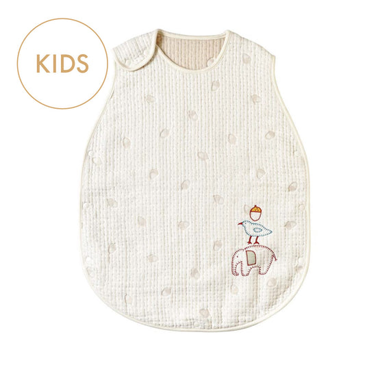 guri スリーパー キッズサイズ ふくふくガーゼ(6重ガーゼ) / 名入れ刺繍可 sdgs