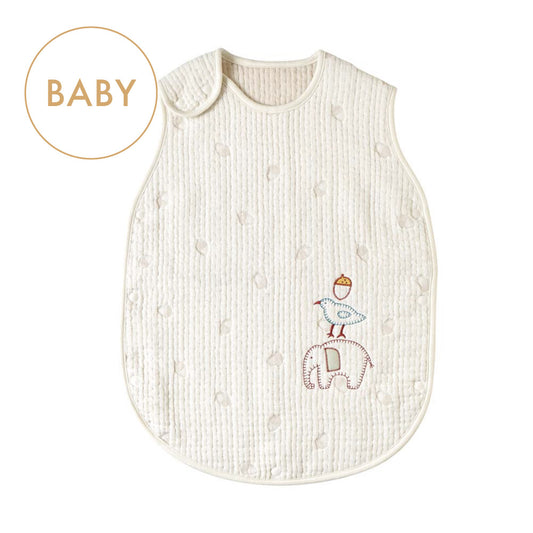 【予約】guri スリーパー ベビーサイズ ふくふくガーゼ(6重ガーゼ) / 名入れ刺繍可 sdgs