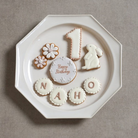 Atelier10mois ファーストバースデーケーキ アイシングクッキー うさぎ