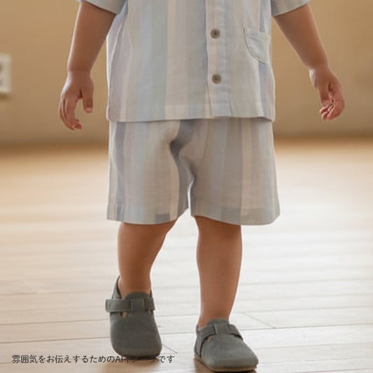 リラックスハーフパンツ グレー 80・90・100・110cm