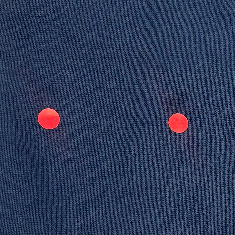 ベアマスクレイヤード襟トップス ネイビー 80cm  / ギフト包装不可