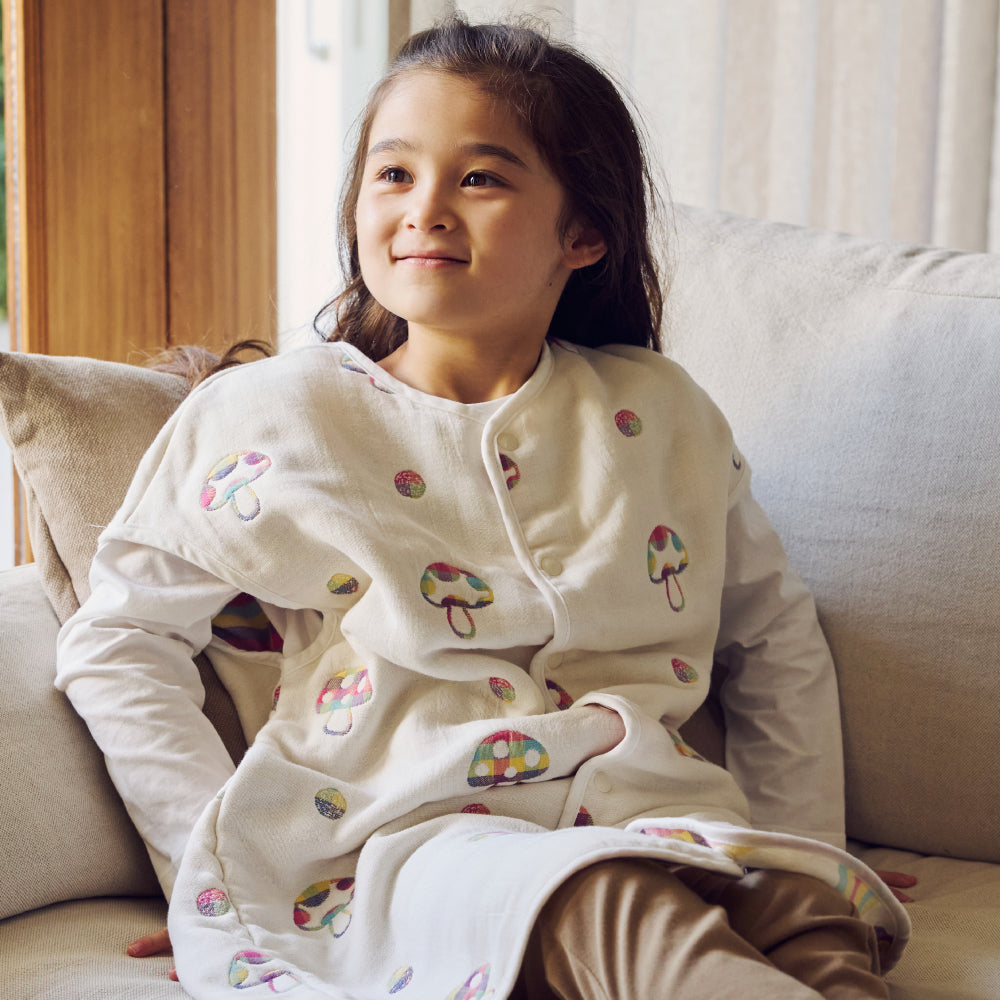 シャンピニオン ドゥ ジュニアスリーパー(6重ガーゼ) / 名入れ刺繍可