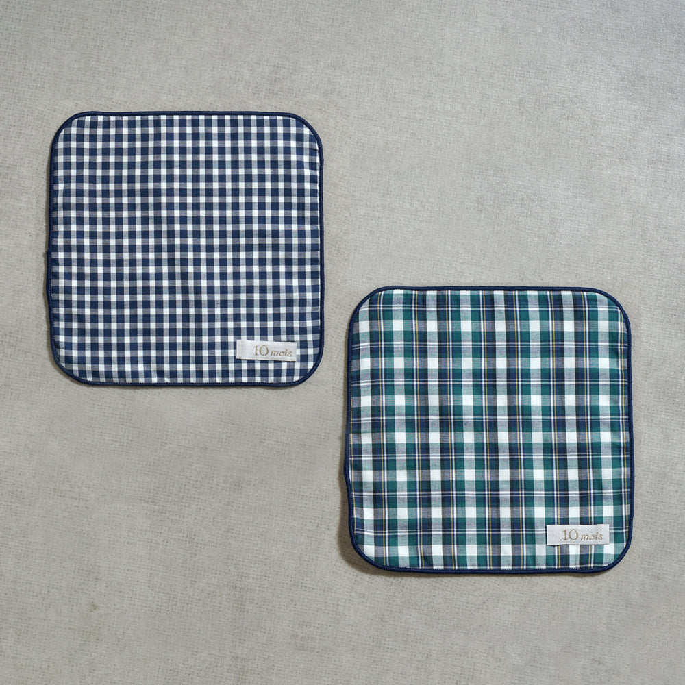 ハンカチ 2枚セット チェック / お受験 入園