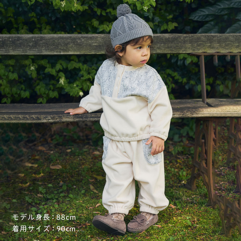 forestフリースパンツ オフホワイト 80・90・100・110cm