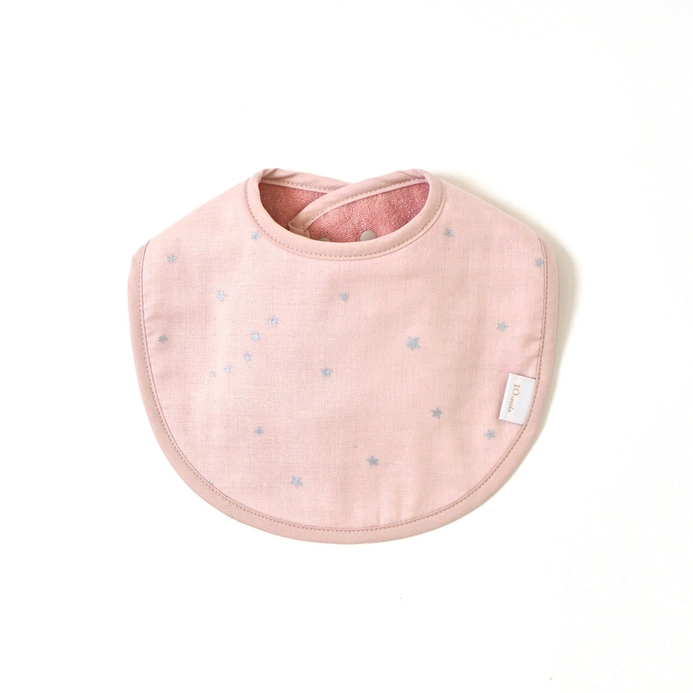 ブルマ・プレーンスタイ ギフトセット  ピンク / 出産祝い 女の子 名入れ刺繡可