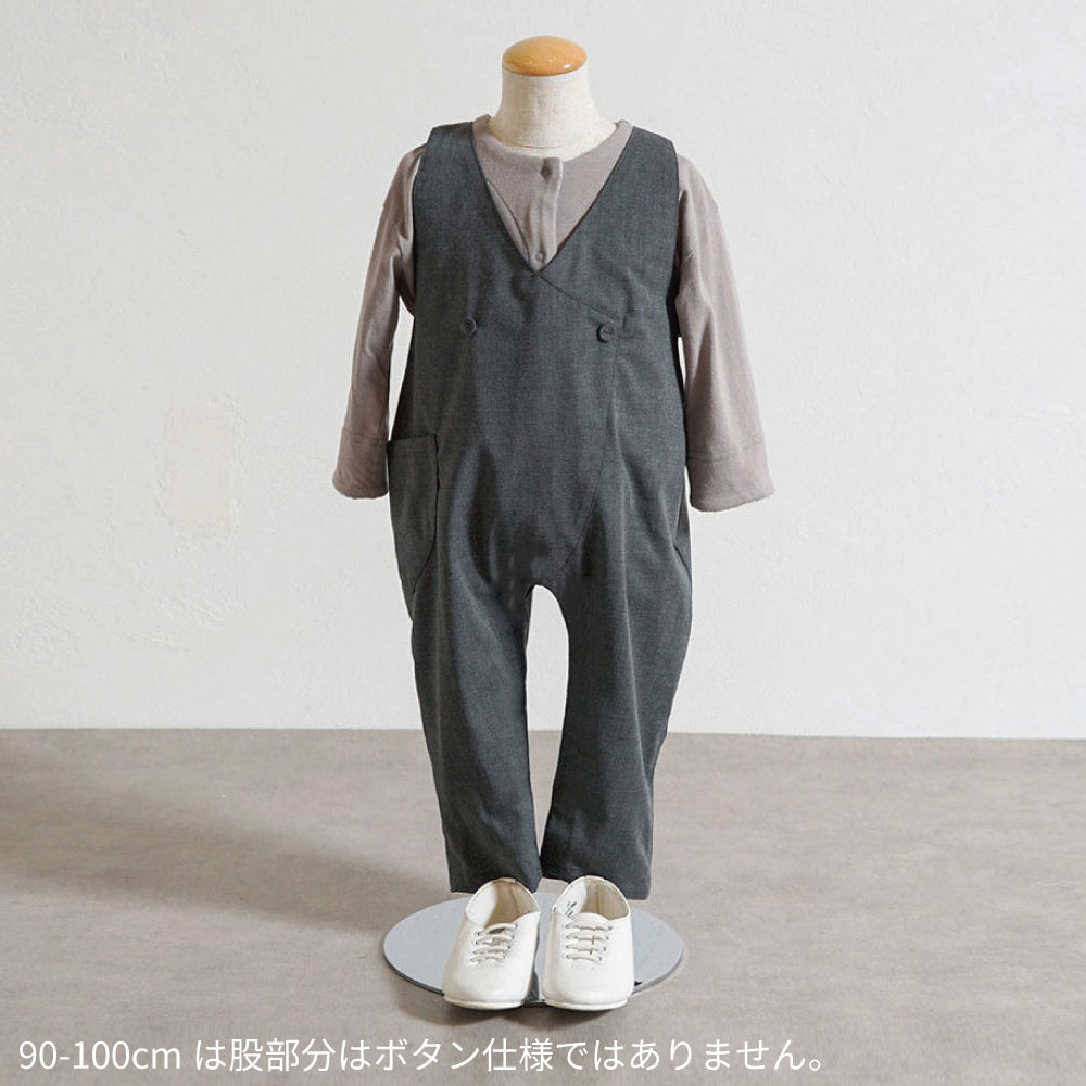 サロペット チャコール 70-80cm・80-90cm・90-100cm