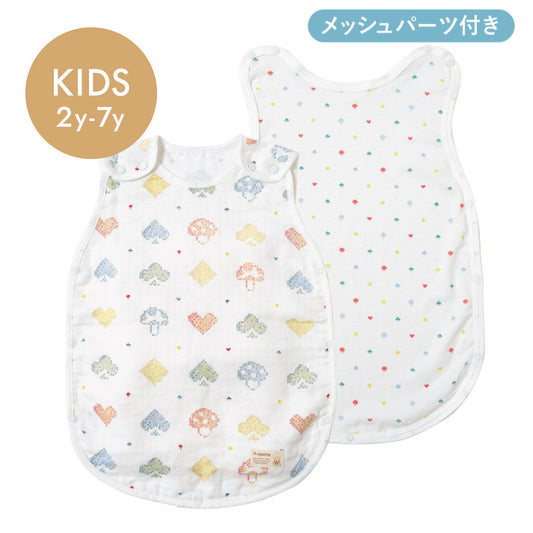 PATTO MOTTO COOL シャンピニオンピケ キッズスリーパー メッシュ付