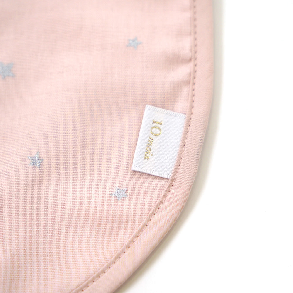 ブルマ・プレーンスタイ ギフトセット  ピンク / 出産祝い 女の子 名入れ刺繡可