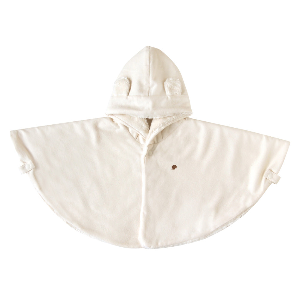 オーガニックコットン　リバーシブルマント　きなり(新生児～100cm)/ ギフト包装不可