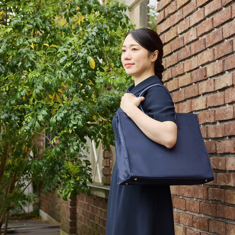 お受験 自立型サブバッグ ネイビー – 10mois 公式オンラインショップ