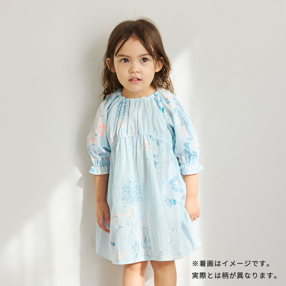 サックワンピース ブルー 80・90・100・110cm