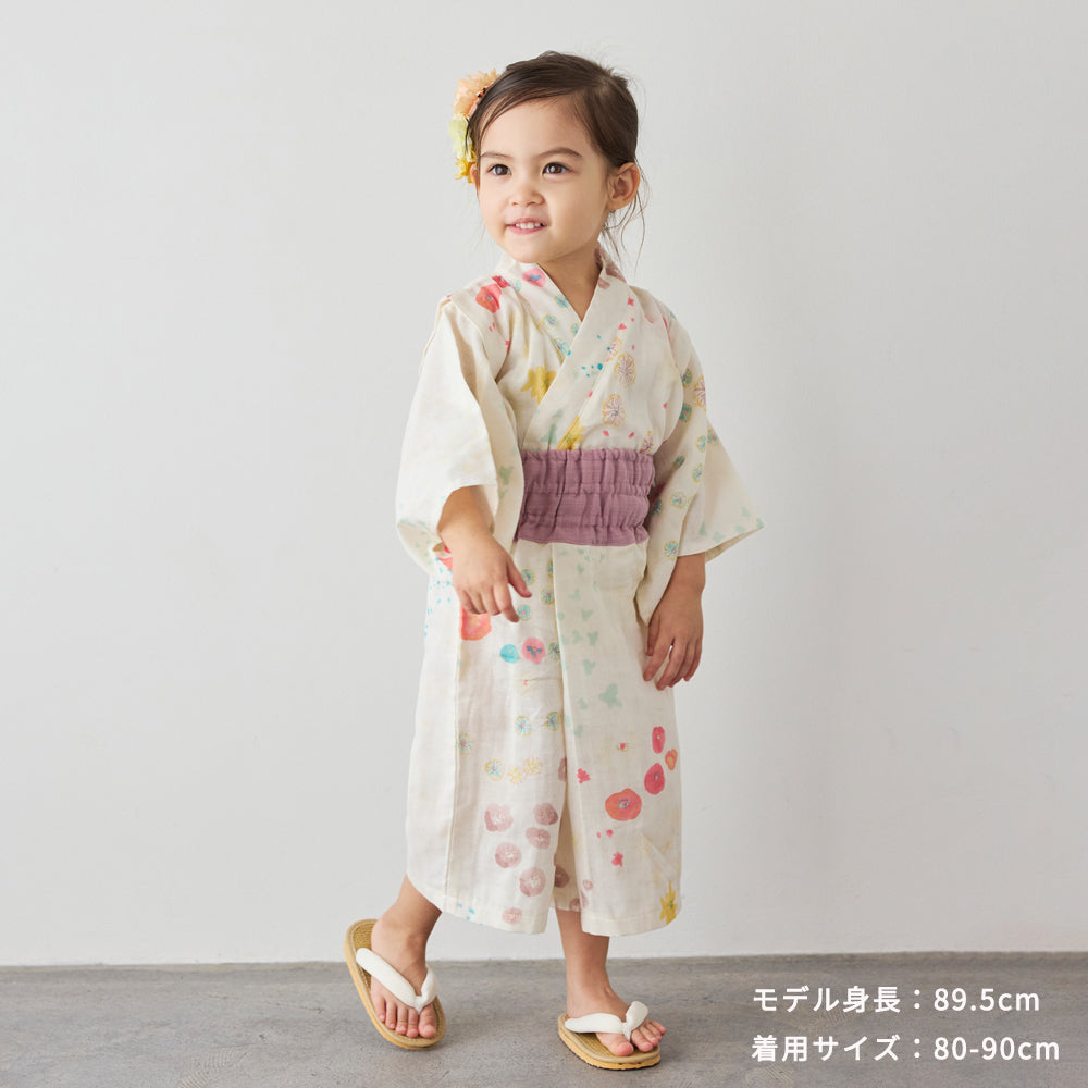 ゆかたセパレート アメザイク 80-90cm・90-100cm