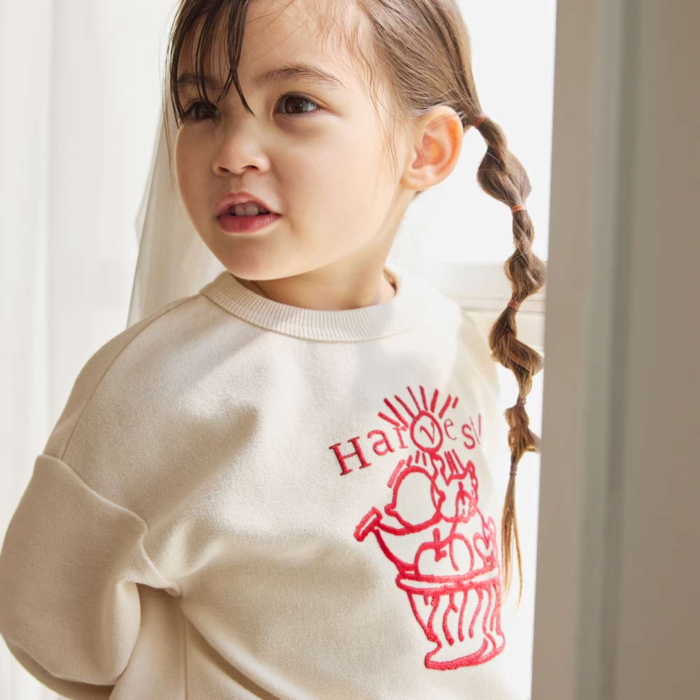 HarvestフロッキープリントTOPS キナリ 80・90・100cm