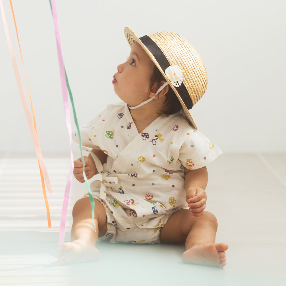 甚平オール キナリ 70-80cm