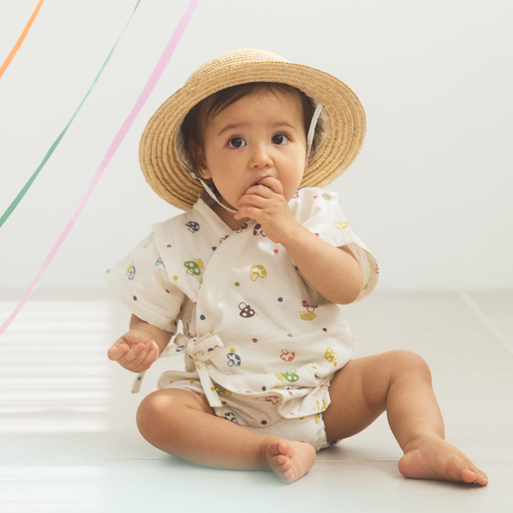 甚平オール キナリ 70-80cm