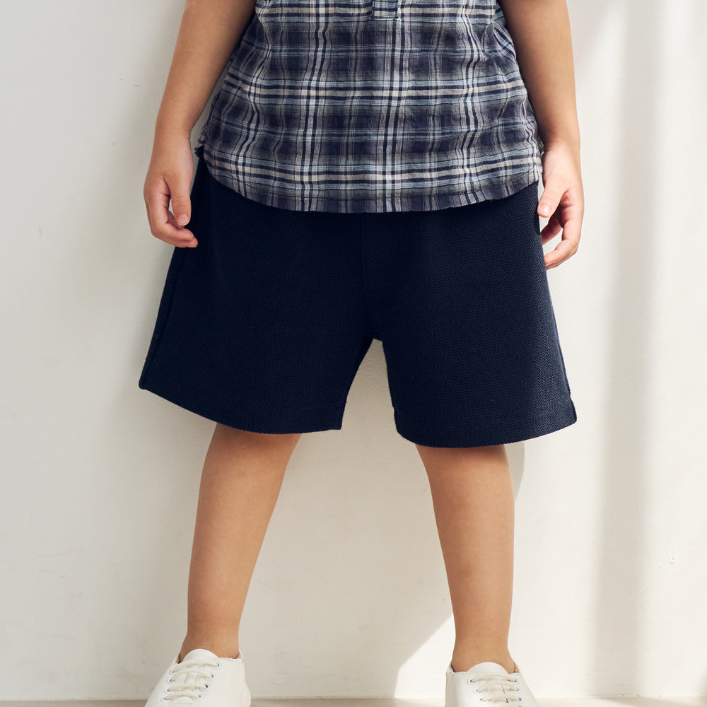 配色カノコハーフパンツ ネイビー 80・ 90・100cm