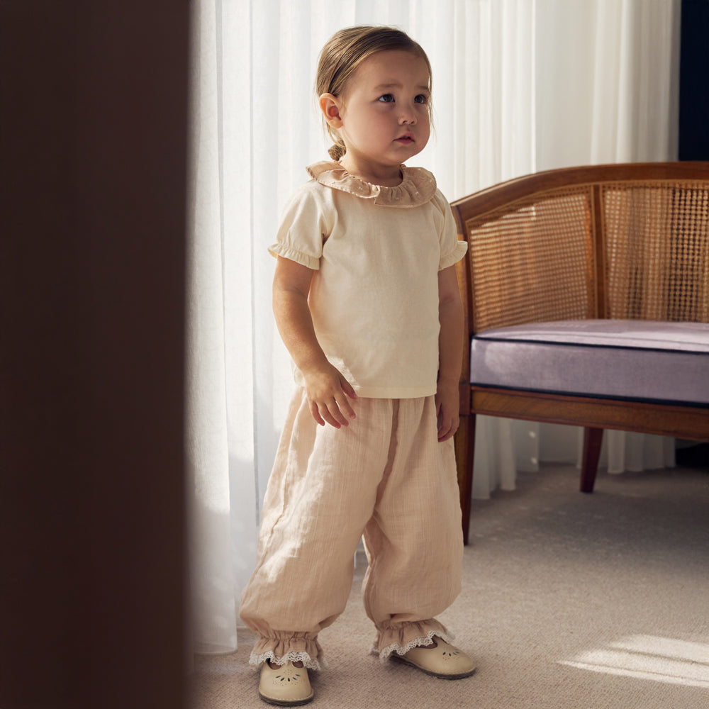 フリルドットTシャツ ピンク 80・90・100・110cm