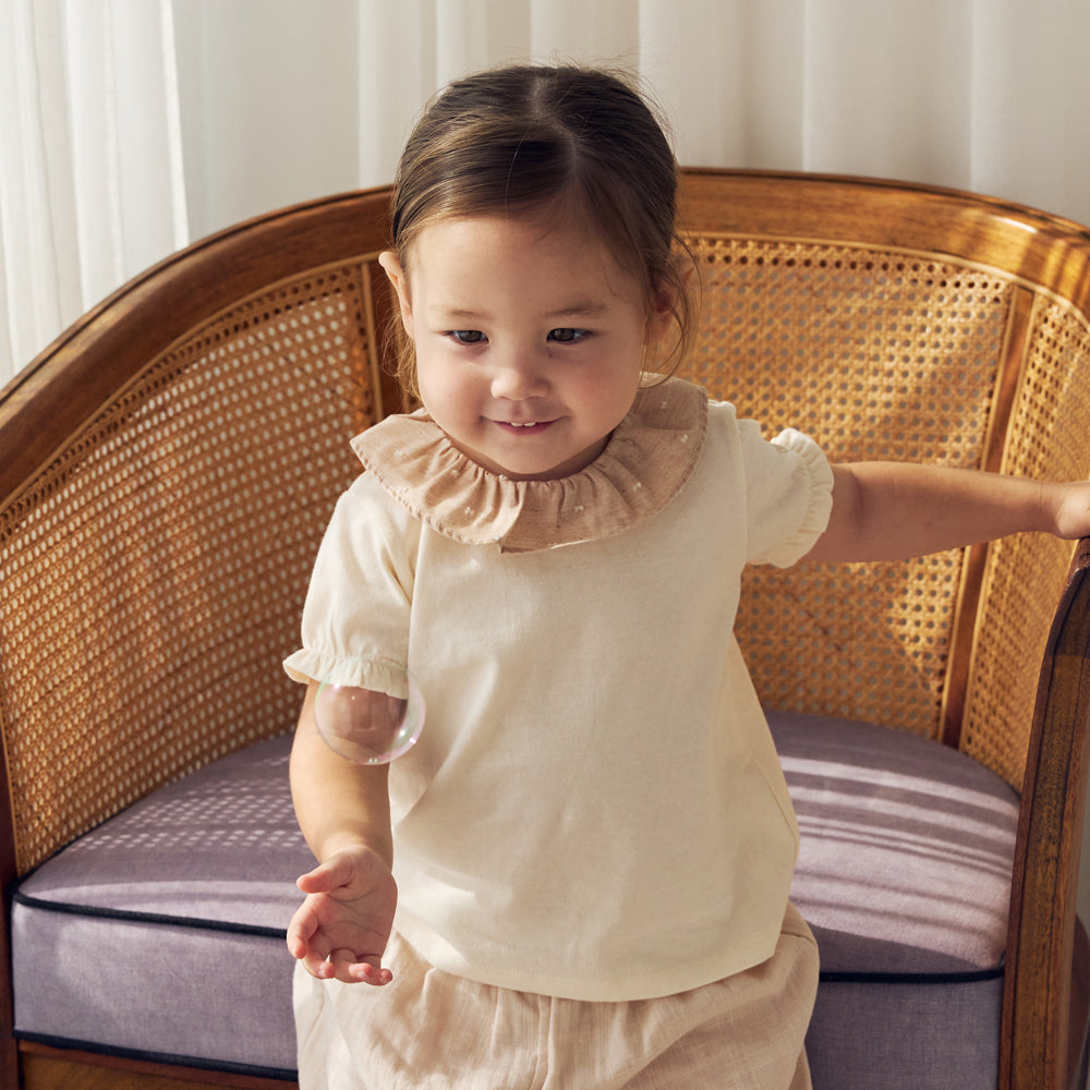 フリルドットTシャツ ピンク 80・90・100・110cm