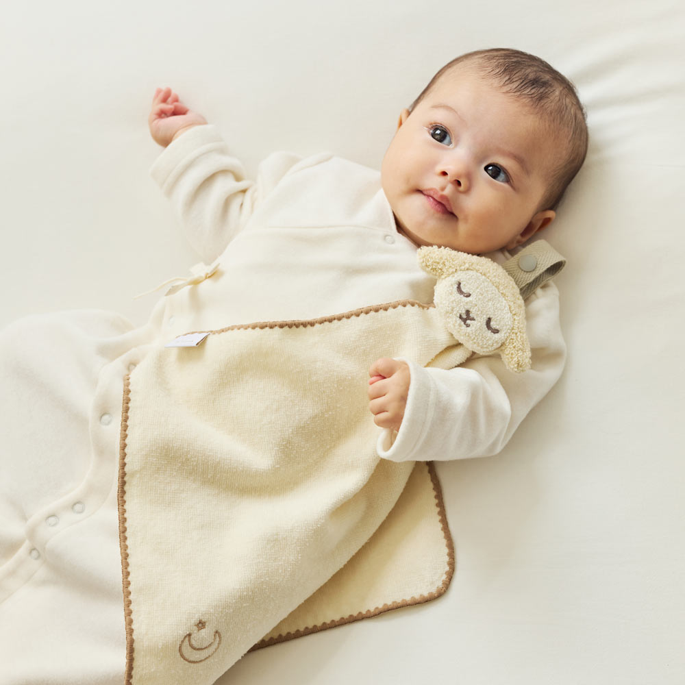 バスポンチョ＆チャームハンカチ ギフトセット モワ / 名入れ刺繍可