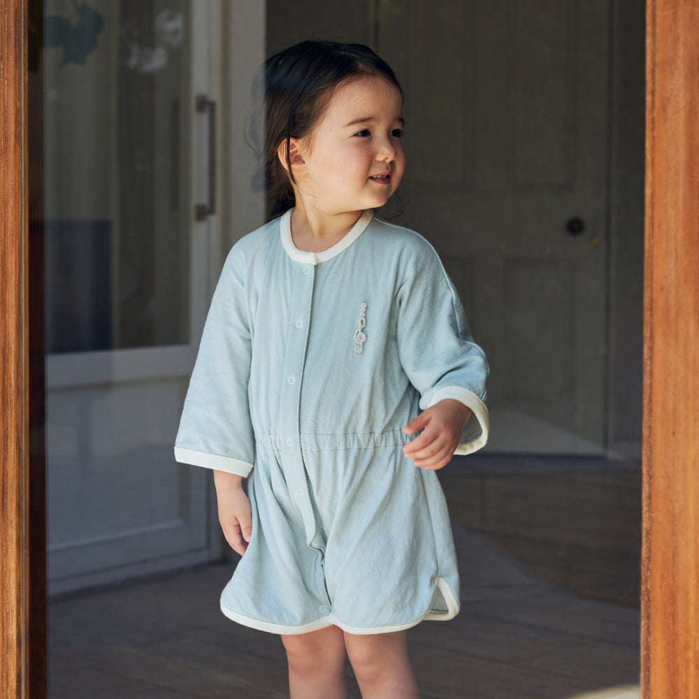 フェザーロンパース サックス 70-80・80-90cm