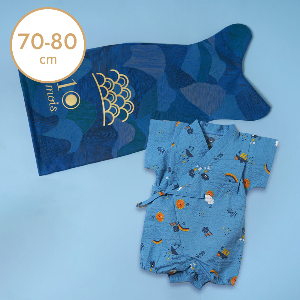 こいのぼりギフト 甚平オール tupera tupera 70-80cm