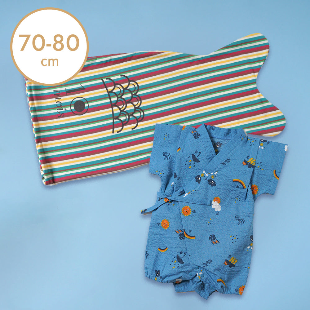 こいのぼりギフト 甚平オール tupera tupera 70-80cm